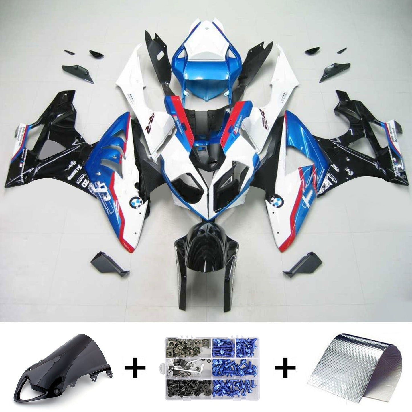 Amotopart 2009-2014 BMW S1000RR Kit di rivestimento multi-colore