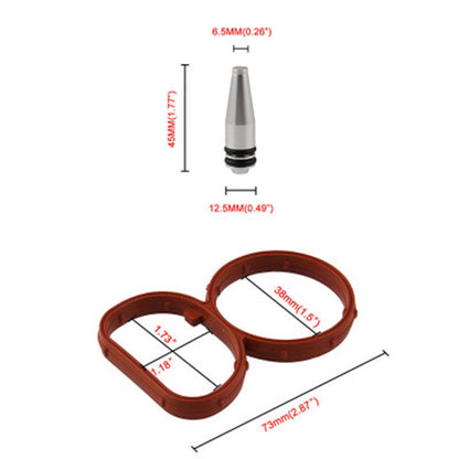 Swirl Flap Flaps Plug Blank Rimozione Sostituzione con guarnizioni per BMW N47 2.0 D Generico