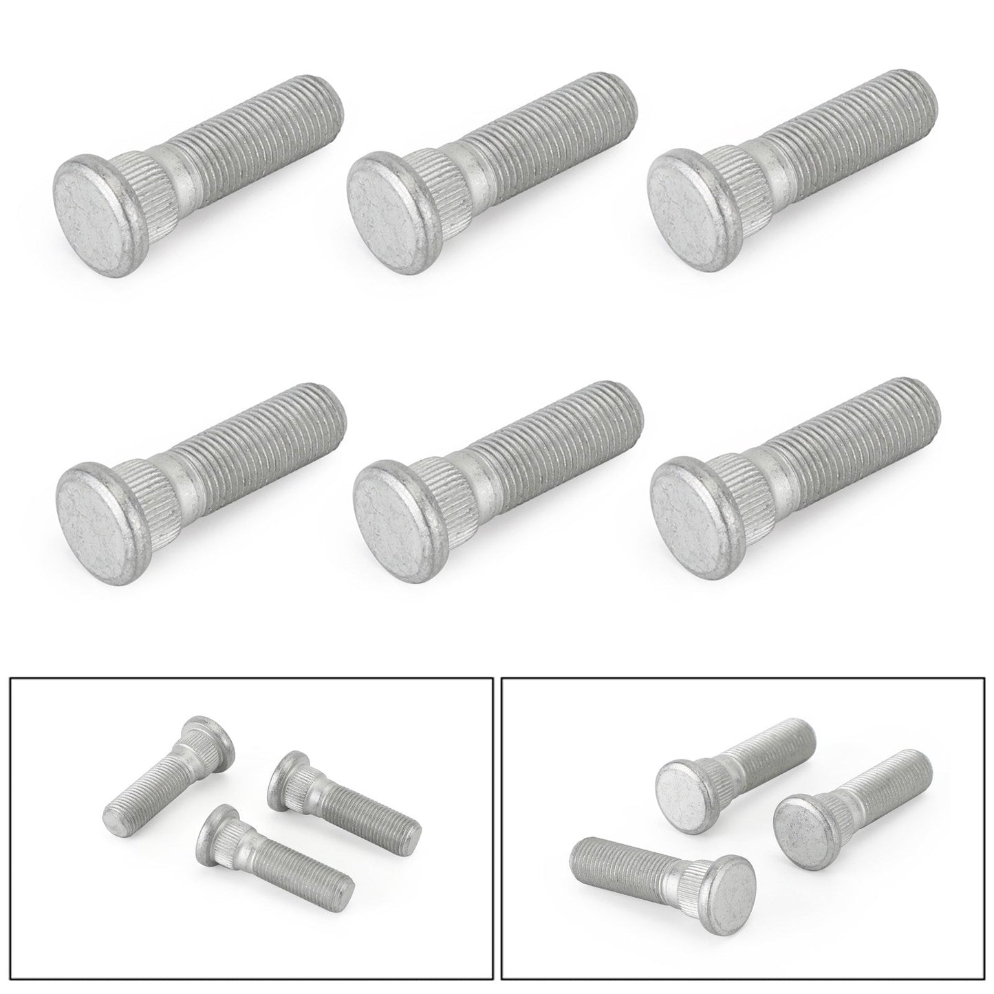 6pcs kit perno ruota anteriore adatto per Nissan Patrol GQ Y60 GU Y61 MQ Ford Maverick generico