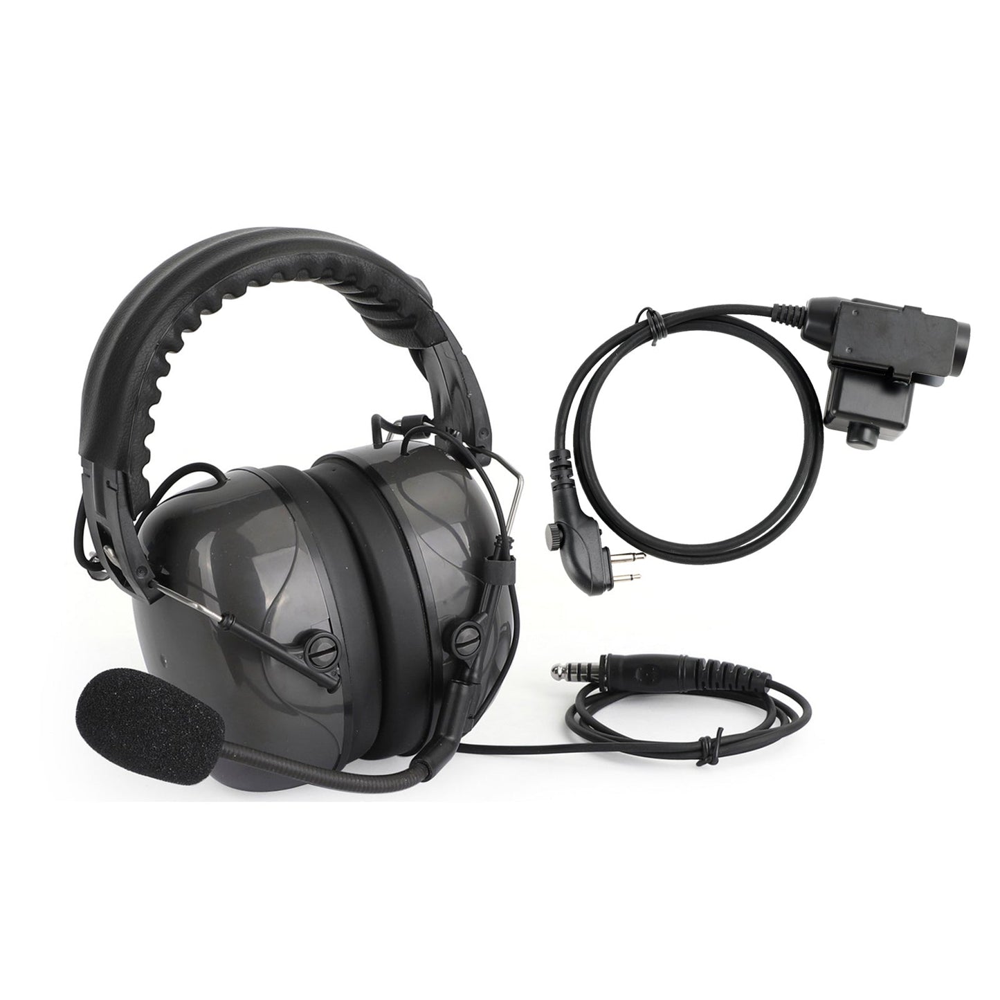 C5 Cuffia regolabile con cancellazione del rumore a 6 pin U94 PTT per HYT TD500 TD510 TD520