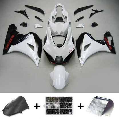 Amotopart Suzuki GSXR1000 2017-2020 K17 kit di paura nero bianco