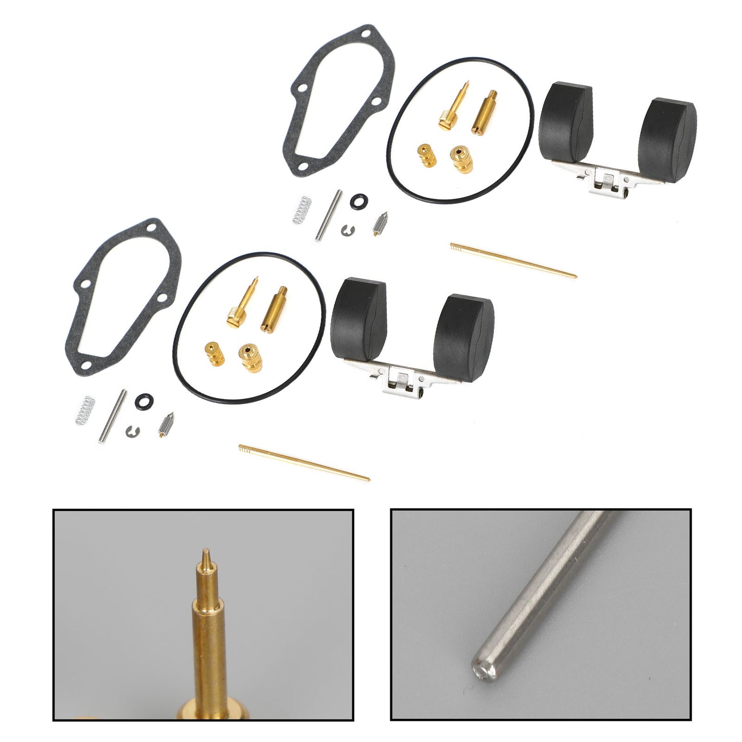 Kit di riparazione carburatore carburatore 2X adatto per Honda XL250 Motosport 250 1972-1975 Generico
