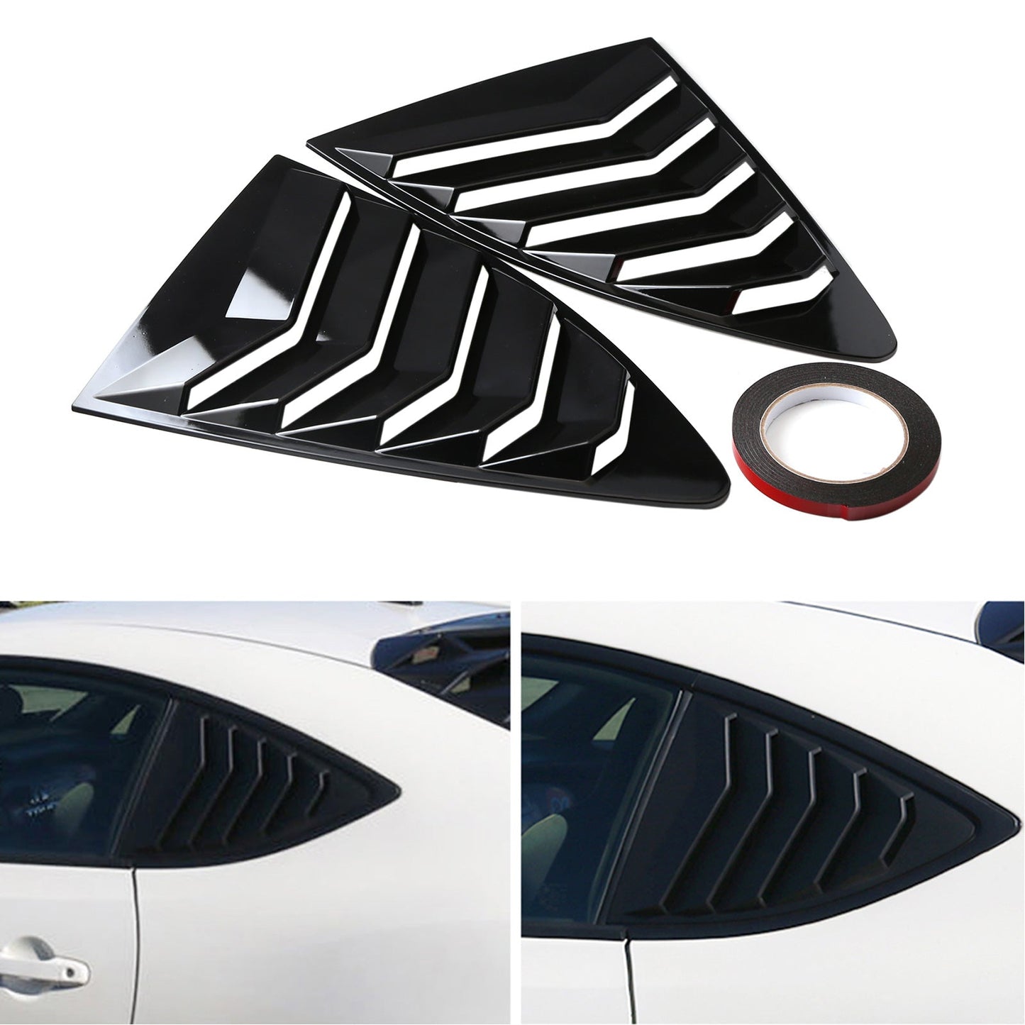 Feritoia per finestrino laterale nero lucido per 2013-2018 Scion FRS BRZ Toyota 86 GT86 generico