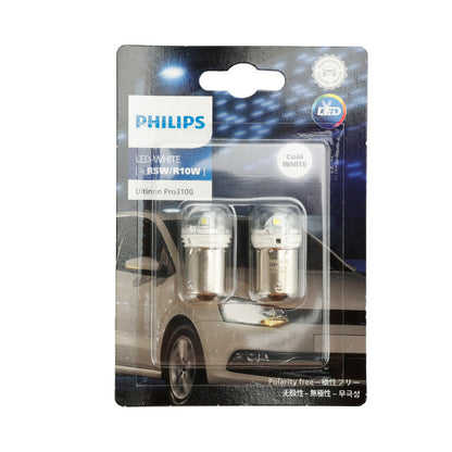 Per Philips 11090CU31B2 Ultinon Pro3100 LED-BIANCO R5W/R10W 6000K BA15s
