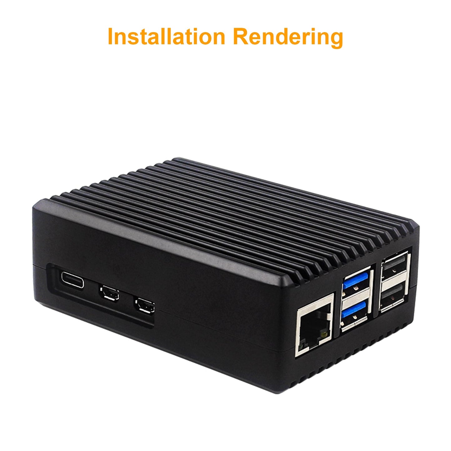 Raffreddamento passivo Custodia in alluminio Raspberry Pi5 Custodia in lega di alluminio con custodia in metallo