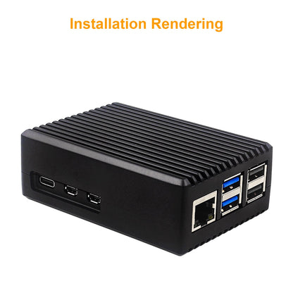 Raffreddamento passivo Custodia in alluminio Raspberry Pi5 Custodia in lega di alluminio con custodia in metallo