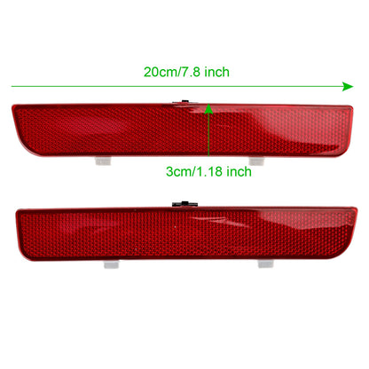 2x Rosso Paraurti Posteriore Riflettore Stop Luce Freno Per Range Rover L322 Freelander 2