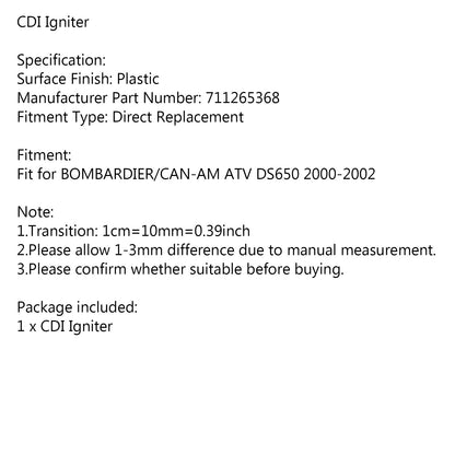 Scatola amplificatore CDI adatta per Bombardier Can-Am DS650 DS 650 2000-2002 / 711265368 Generico