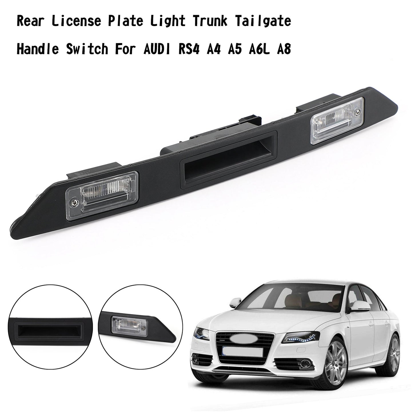 Audi A3 A4 A6 Q7 Luce targa posteriore Tronco Interruttore maniglia portellone Generico