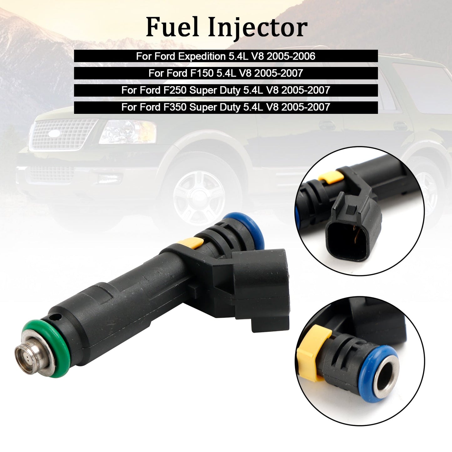 1PCS Iniettore di carburante adatto per Ford F150 F250 F350 Expedition Super Duty 2005-2007 5.4L