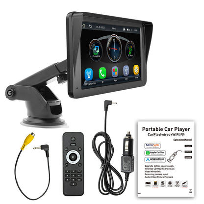 Telecomando per parasole Bluetooth multimediale per auto MP5 wireless Carplay da 7 pollici