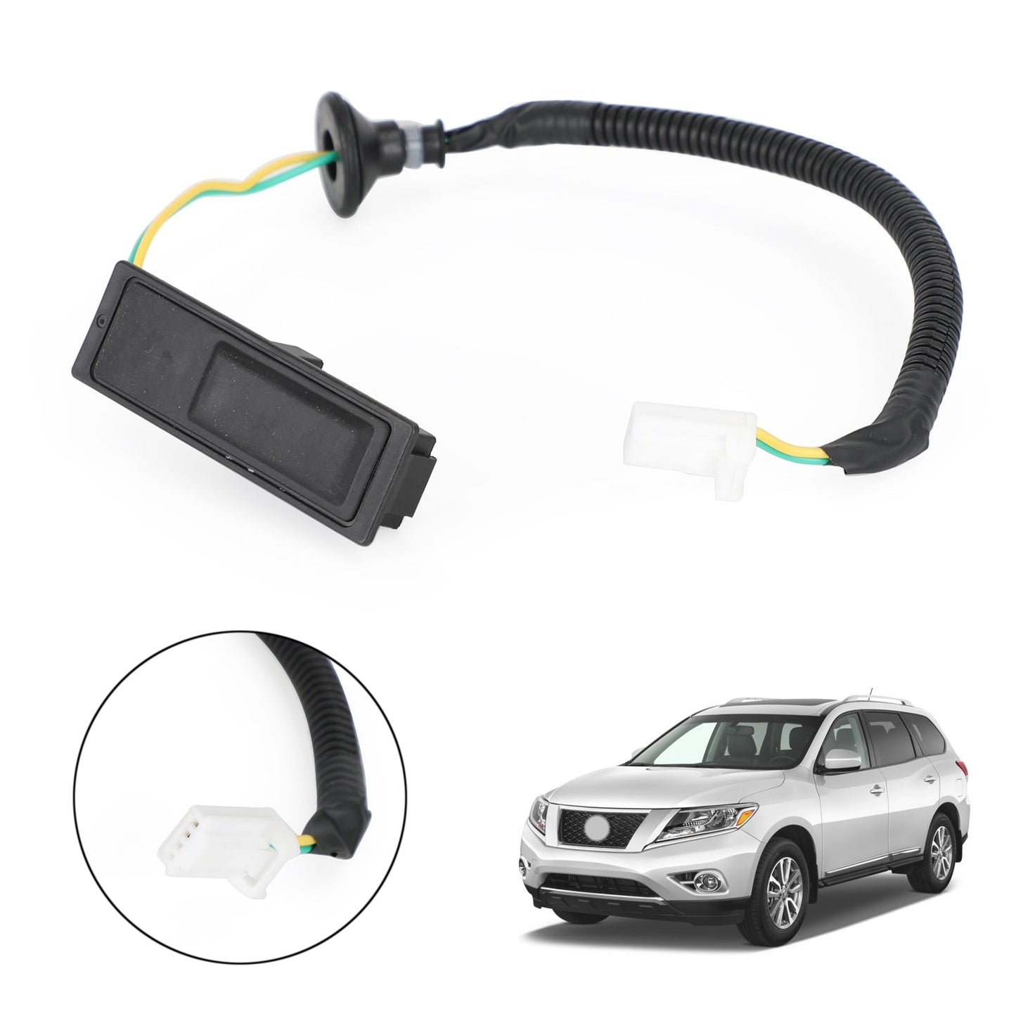 Interruttore di rilascio del coperchio del bagagliaio 25380-3JA0B per Nissan Pathfinder 2013-2019 253803JA0B generico