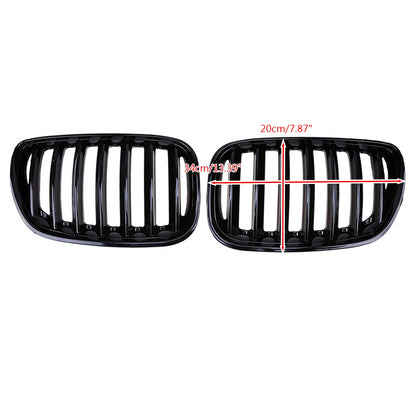 Front Rene Griglia Griglia Fit BMW X5 E53 2004-2006 X Serie Gloss Nero Generico