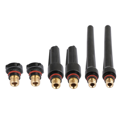 Cappucci posteriori per torcia per saldatura TIG WP17 WP26 WP18 lunga media corta 2x 7,8,9