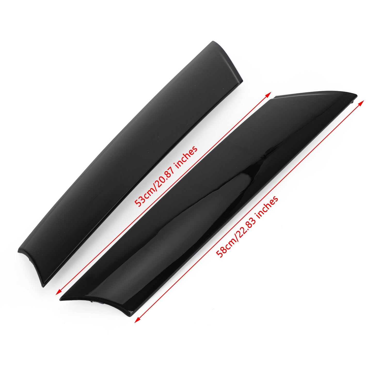 Mini R55 R56 2 x montante anteriore nero per parabrezza 51137272583/84
