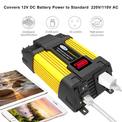 Inverter a onda sinusoidale pura da 4000 W con display a LED DC 12V a AC 220V Inverter