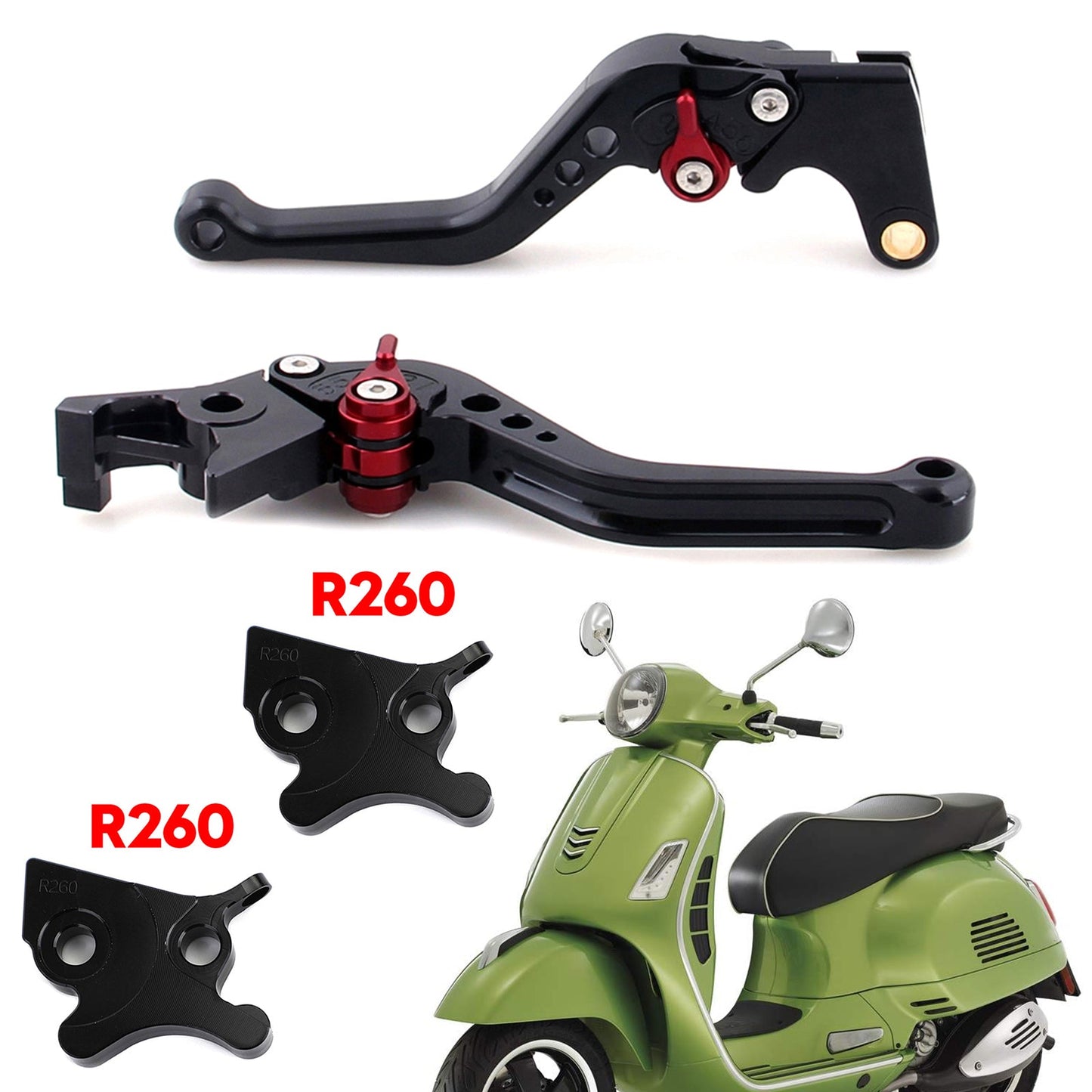 Leva freno frizione corta per moto VESPA GTS 300 Super