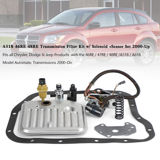 2000-Up A518 46RE 48RE Kit filtro trasmissione con solenoide + set sensore Fedex Express