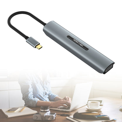 Docking station USB-C 9 in 1 4K HD VGA PD100W per laptop MacBook di tipo C