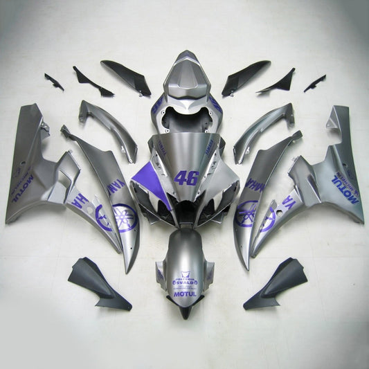 Amotopart Yamaha 2006-2007 YZF 600 R6 Sliver Purple Fearing Kit