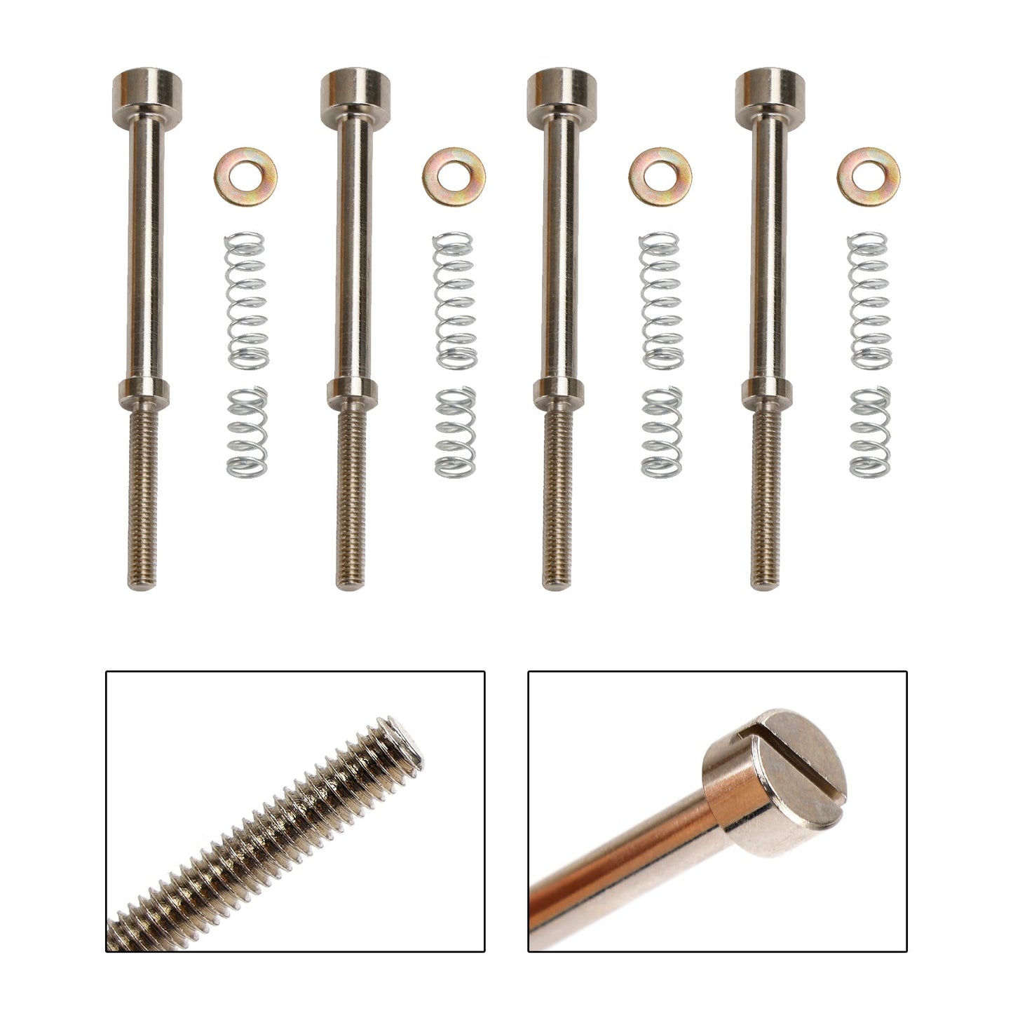 Kit di ricostruzione carburatore 4X Candela con vite del minimo adatta per Big Twin 90-06 27006-88