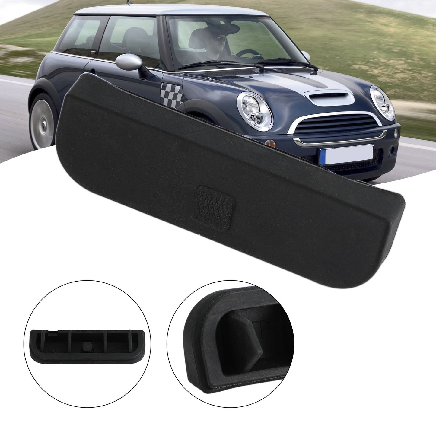 Interruttore porta posteriore Copertura in gomma Pad Maniglia Fit BMW Mini R52 R53 R56 R57 R58 R59