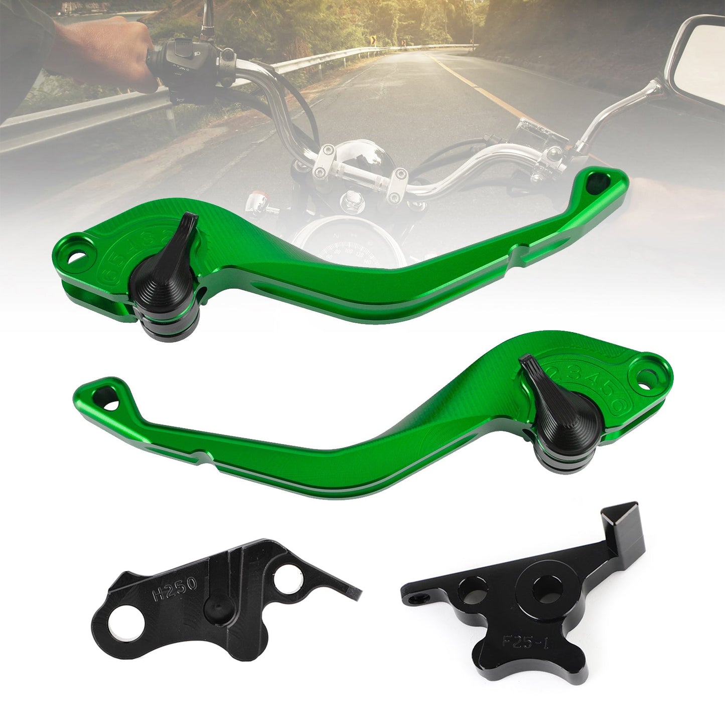 Honda MSX125 CB300F/R CBR500R CB500F Leva freno frizione corta CNC