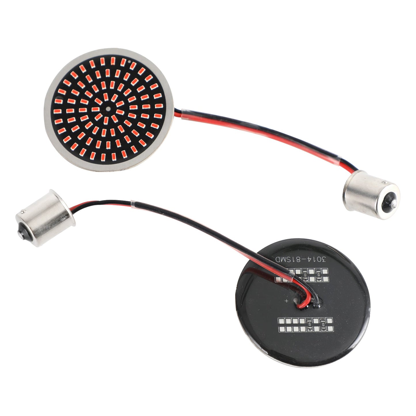 1156 LED Indicatori di direzione per indicatori di direzione Lampada adatta per Softail Touring Dyna Sportster Generico