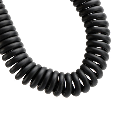 7.1-A3 Cuffia singola trasparente con tubo dell"aria per Kenwood TK-208 TK-220 TK-240