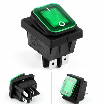 4Pin IP65 Barca Schalter Wasserdicht ON/OFF Rocker RLEIL BE RL2-102 Auto