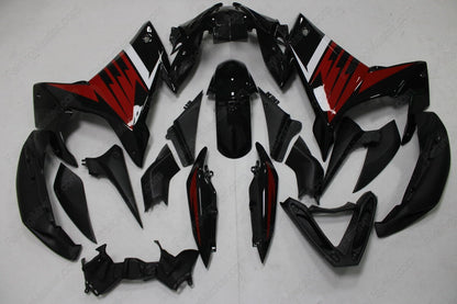 Amotopart 2009-2015 Yamaha FZ6R Kit di rivestimento rosso nero