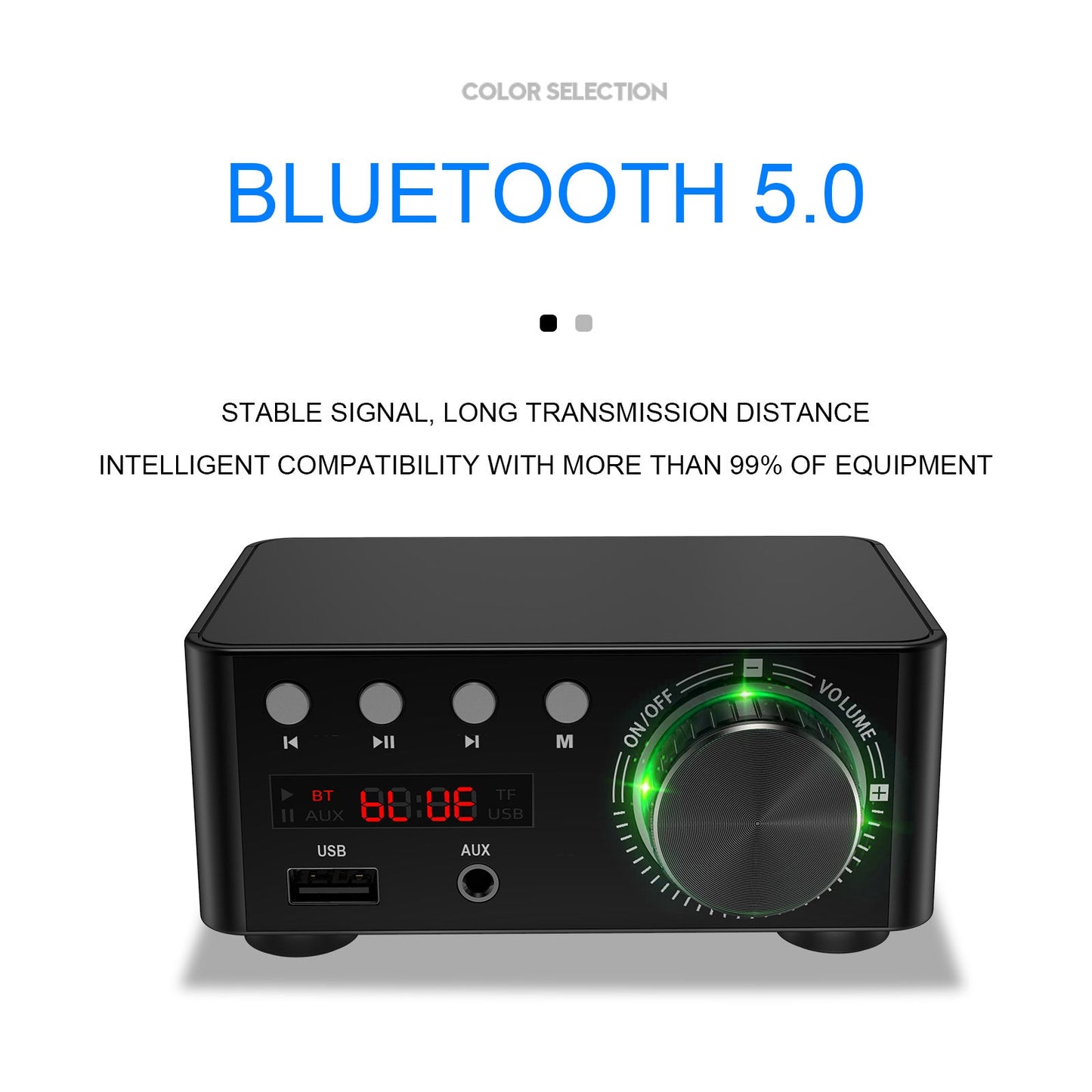 HiFi Mini Bluetooth 5.0 Digital Power Amplificatore audio Ricevitore audio stereo USB