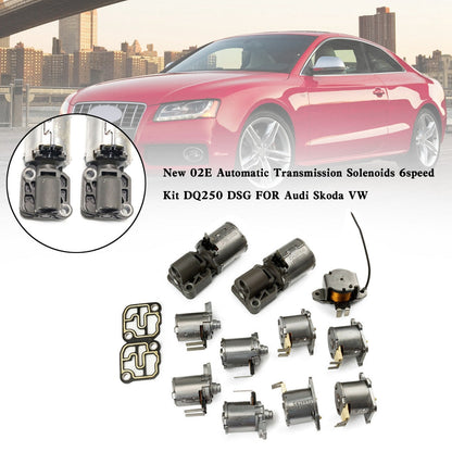 Nuovo 02E Trasmissione Automatica Solenoidi 6 velocità Kit DQ250 DSG PER Audi Skoda VW Fedex Express