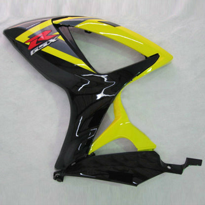 Amotopart 2006-2007 Suziki GSXR 600 750 k6 kit di rivestimento nero e giallo