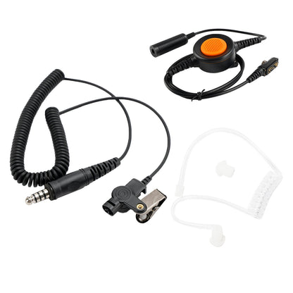 7.1-A3 Aurione a tubo d'aria trasparente singolo per Hytera PD780/700/788/782 PT580H