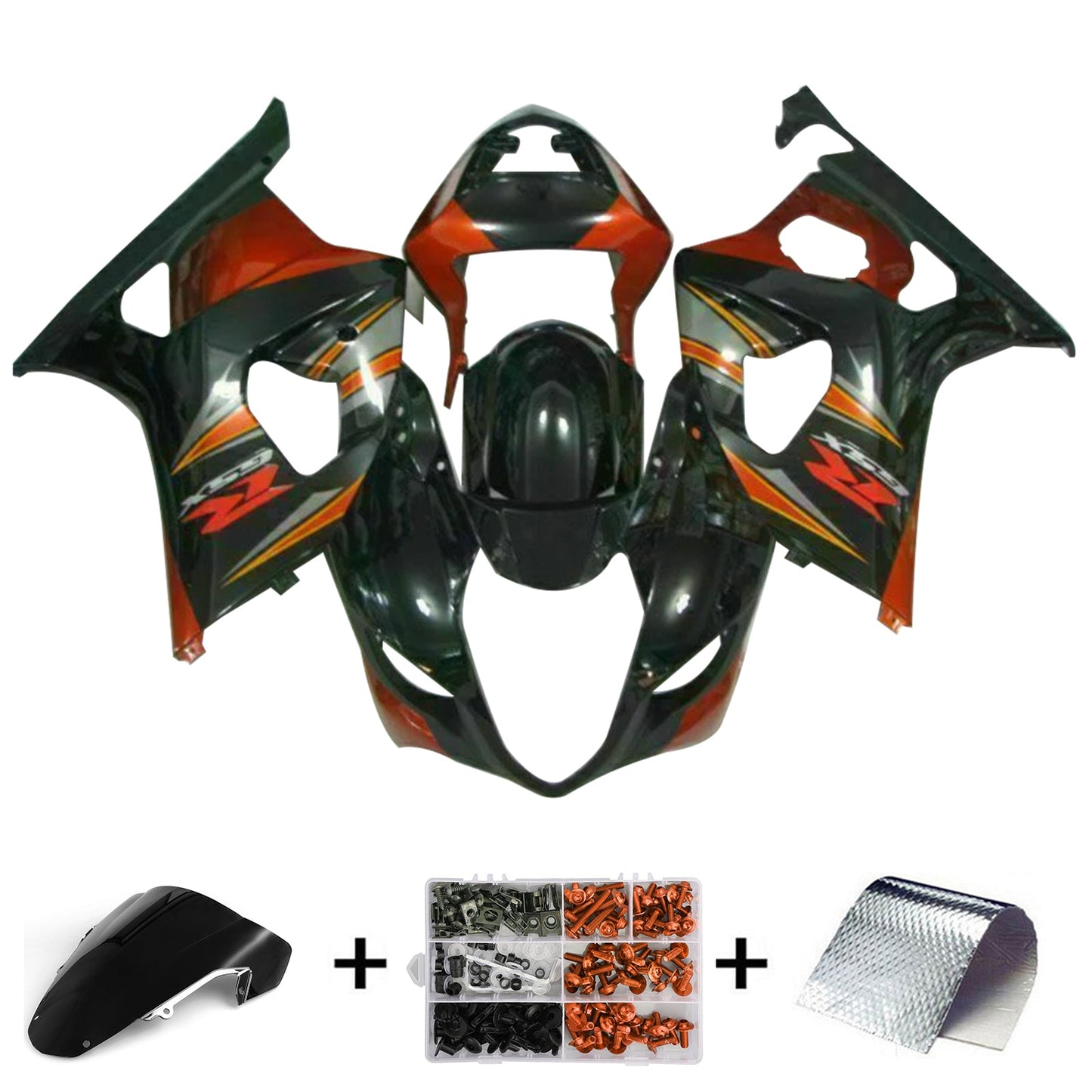 2003-2004 Suzuki GSXR1000 K3 Kit carenatura iniezione Carrozzeria Plastica ABS