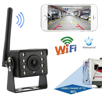 WiFi Wireless Car Truck RV Trailer Vista posteriore Telecamera di backup CCTV per iOS Android