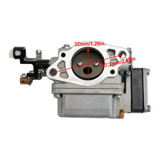 Carburatore Carb adatto per motore Yamaha/Parsun 2 tempi 9,9 HP 15 HP 63V-14301-10