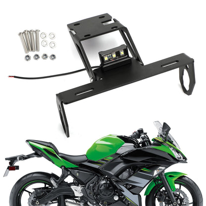 Staffa porta targa moto per Kawasaki Z650 Ninja 650 2017-2020 Generico