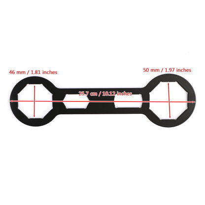 Chiave per tappo forcella 46mm 50mm Camera per Honda CRF250 R/X CRF450 R/X Suzuki RM125 Generico