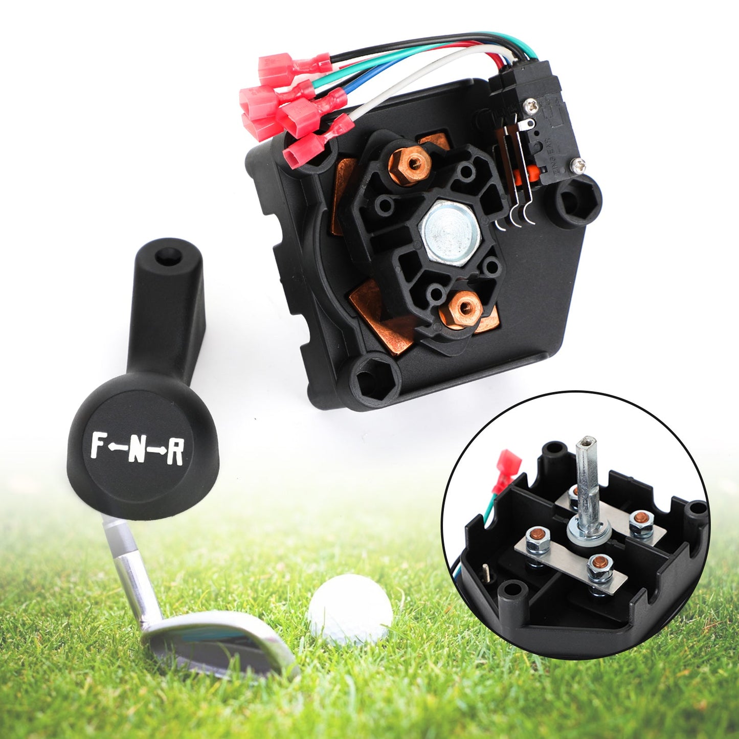 Interruttore avanti indietro 101753005 adatto per Club Car DS 48 Volt Golf Cart 1995-2004 Generico