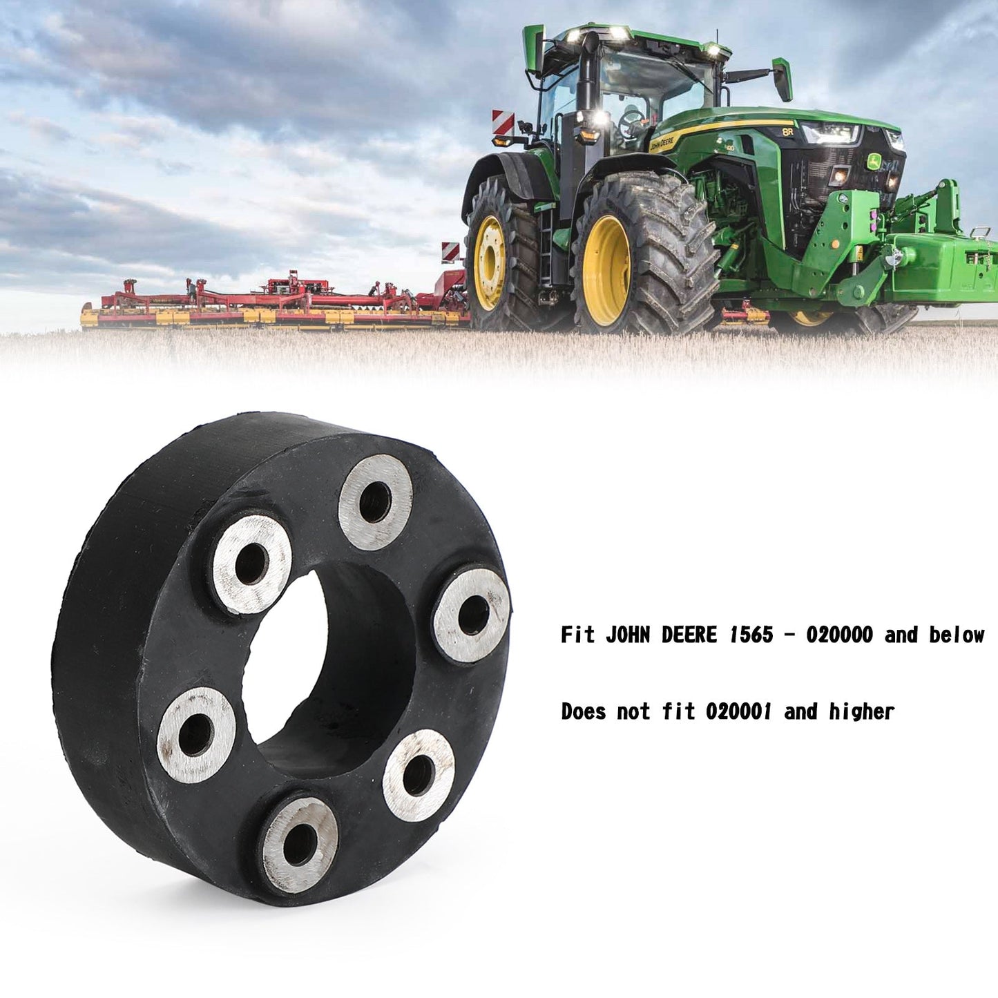 Albero di trasmissione Isolatore fit JOHN DEERE 322 330 332 1435 1445 F912 F915 F925 F935