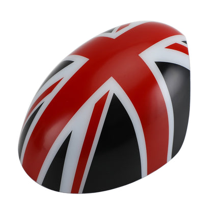 MINI Cooper R55 R56 R57 2 copri specchietti con bandiera britannica Union Jack nero/rosso