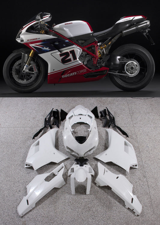 Carenature 2007-2012 Ducati 1098 1198 848 Bianco Rosso No.21 1098 Generico