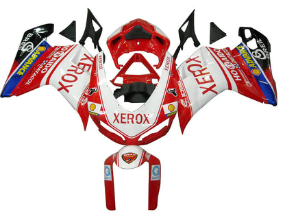 Carenature per 2007-2012 Ducati 1098 1198 848 Rosso e Bianco Xerox Generico