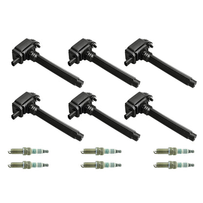 2011-2017 Chrysler 200 300 Dodge Challenger Charger Grand Caravan Journey 3.6L V6 6pcs Bobina di accensione + Candela UF648
