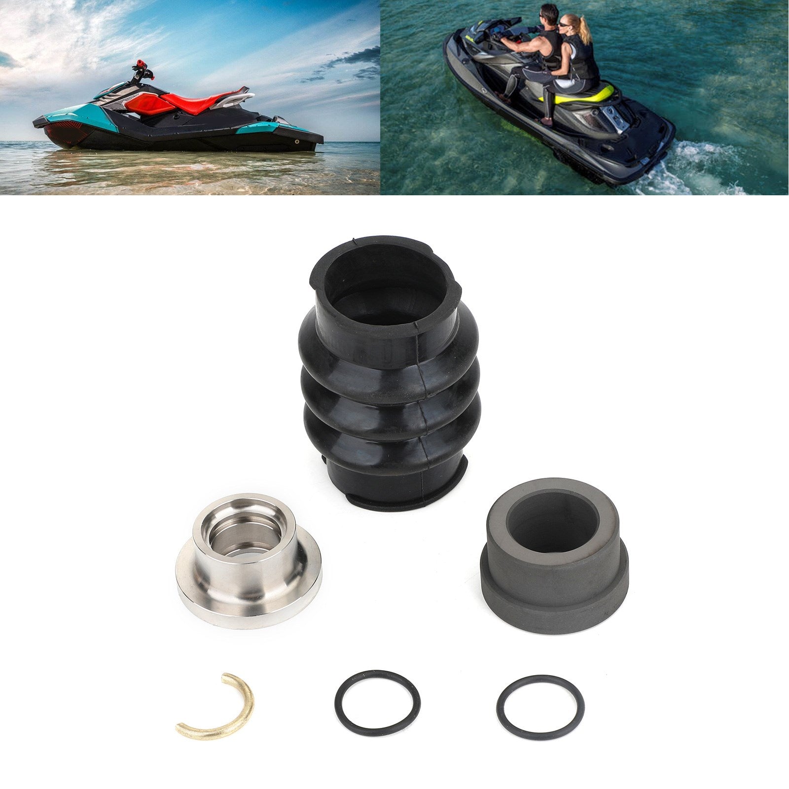 Carbon Seal Drive Line Rebuild Repair Kit & Boot for Sea Doo 717 720 787 800 951