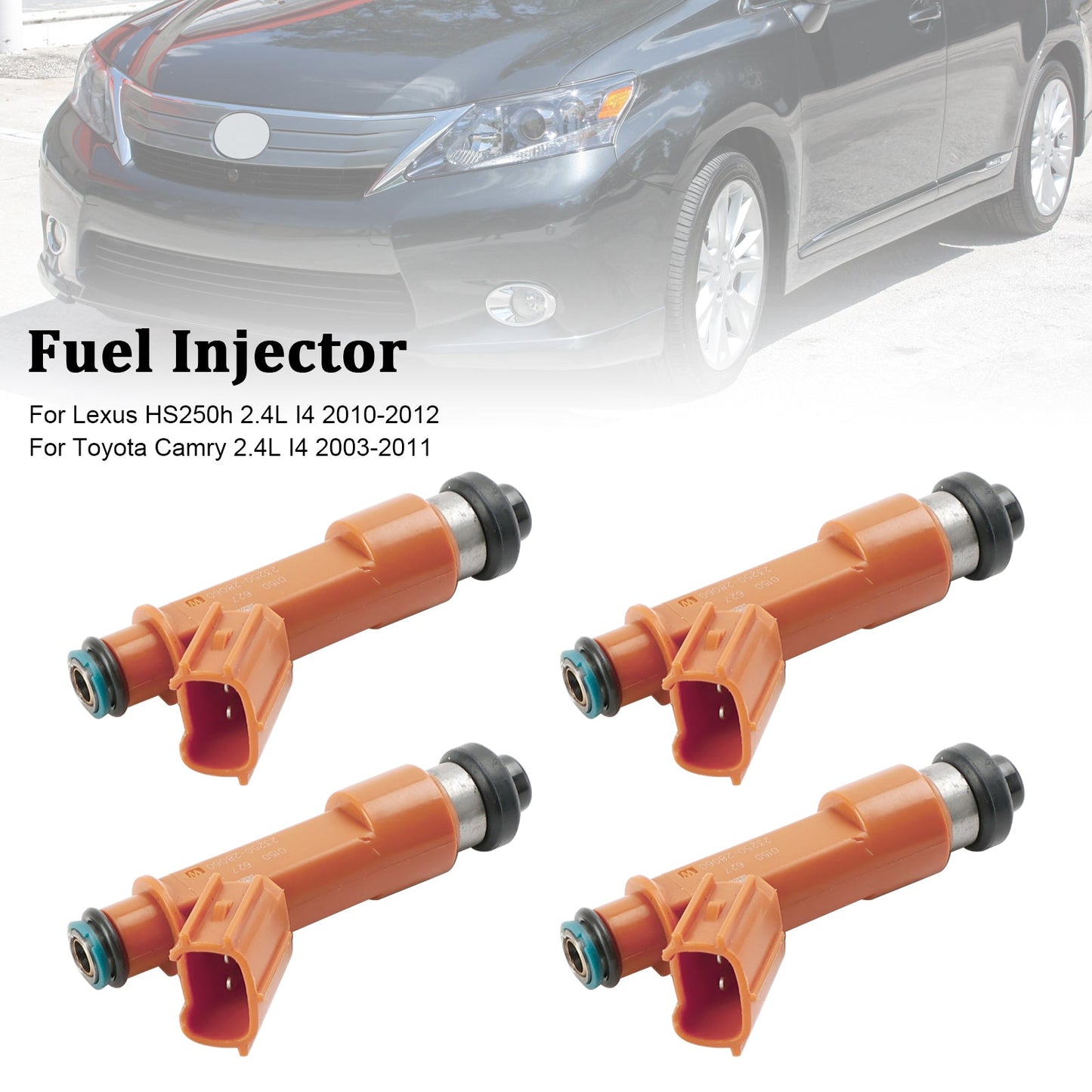 4PCS Iniettore di carburante 23209-0H050 Fit Toyota Camry 2.4L 2003-2011 23209-28060