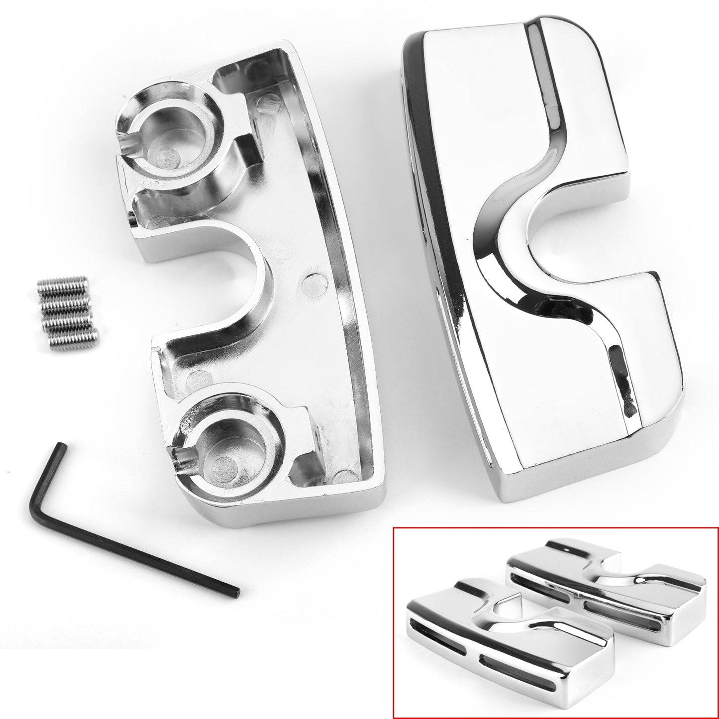 NUOVI coperchi dei bulloni della testa della candela Chrome Scorpion adatti per Twin Cam 1999-2017 Generico