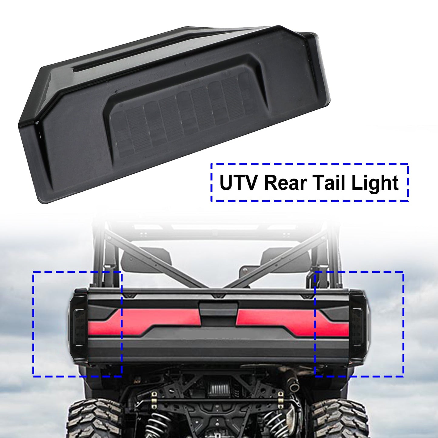 2412774 Fanale posteriore UTV per Polaris Ranger Crew 570 XP 900 General 2013-2020 Generico